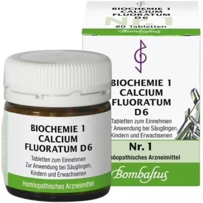 BIOCHEMIE 1 Calcium fluoratum D 6 tabletta, 80 db
