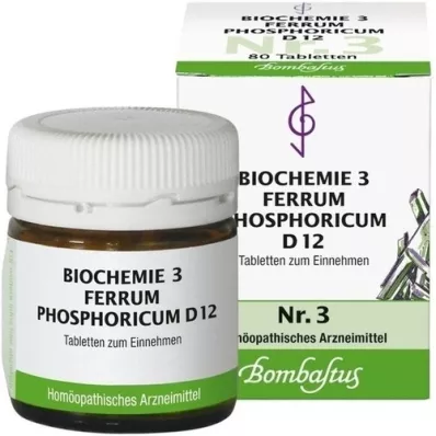 BIOCHEMIE 3 Ferrum phosphoricum D 12 tabletta, 80 db