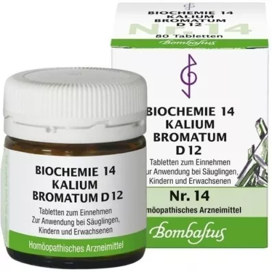 BIOCHEMIE 14 Kalium bromatum D 12 tabletta, 80 db