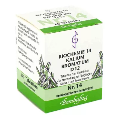 BIOCHEMIE 14 Kalium bromatum D 12 tabletta, 80 db