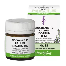 BIOCHEMIE 15 Kalium jodatum D 12 tabletta, 80 db