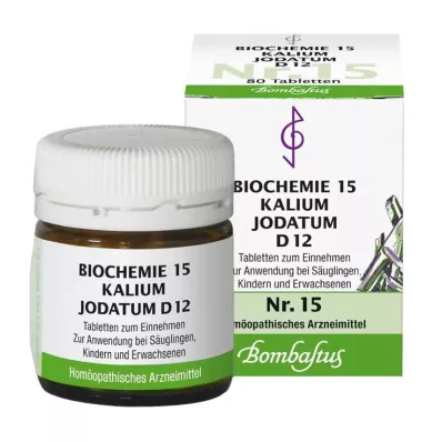 Biokémia 15 kálium jodatum D 12 tabletta, 80 db Biokémia 15 kálium jodatum D 12 tabletta, 80 db