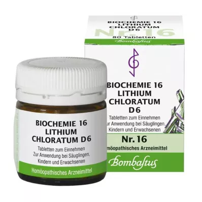Biokémia 16 Lithium chloratum D 6 tabletta, 80 db Biokémia 16 Lithium chloratum D 6 tabletta, 80 db