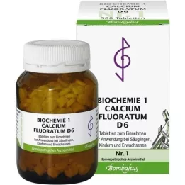 BIOCHEMIE 1 Calcium fluoratum D 6 tabletta, 500 db