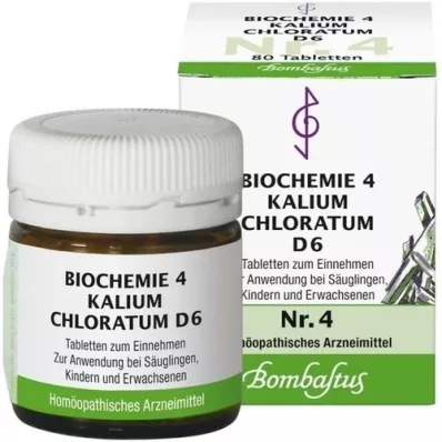 BIOCHEMIE 4 Kalium chloratum D 6 tabletta, 80 db