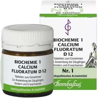 BIOCHEMIE 1 Calcium fluoratum D 12 tabletta, 80 db