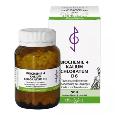 Biokémia 4 Potassium chloratum D 6 tabletta, 500 db