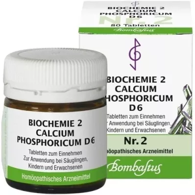BIOCHEMIE 2 Calcium phosphoricum D 6 tabletta, 80 db