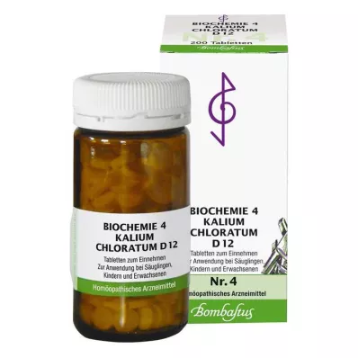 Biokémia 4 Potassium chloratum D 12 tabletta, 200 db