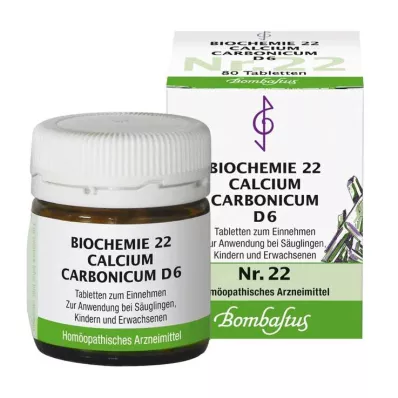 Biokémia 22 Calcium carbonicum D 6 tabletta, 80 db Biokémia 22 Calcium carbonicum D 6 tabletta, 80 db