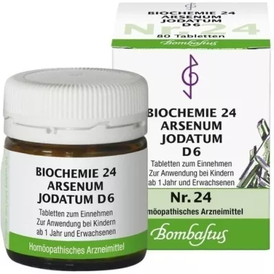 BIOCHEMIE 24 Arsenum jodatum D 6 tabletta, 80 db