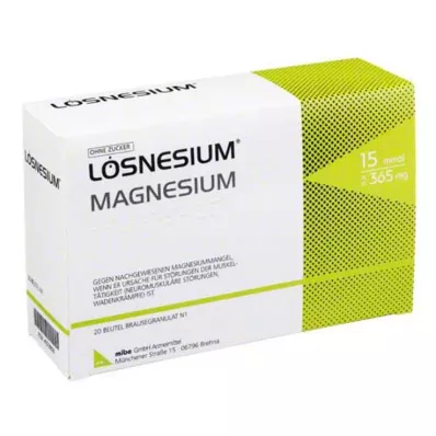 LÖSNESIUM pezsgőtablettás granulátum tasak, 20 db LÖSNESIUM pezsgőtablettás granulátum tasak, 20 db