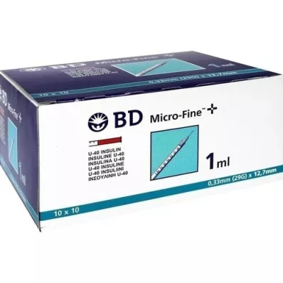 BD MICRO-FINE+ inzulinszpr.1 ml U40 12,7 mm, 100X1 ml