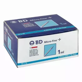 BD MICRO-FINE+ inzulinszpr.1 ml U40 12,7 mm, 100X1 ml
