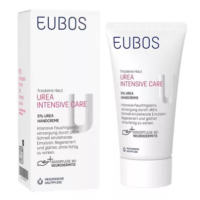EUBOS TROCKENE Skin Urea 5%-os kézkrém, 75 ml