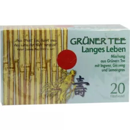 GRÜNER TEE+Gyömbér+Ginzeng szűrőzacskó, 20 db