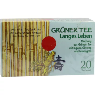 GRÜNER TEE+Gyömbér+Ginzeng szűrőzacskó, 20 db