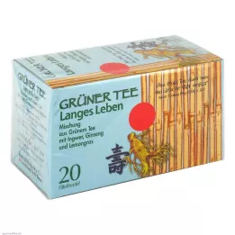 GRÜNER TEE+Gyömbér+Ginzeng szűrőzacskó, 20 db
