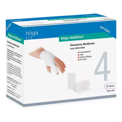 HÖGA-MUBILAST Fixációs kötés 4 cmx4 w.cellofán, 1 db