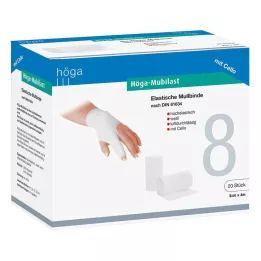 HÖGA-MUBILAST Rögzítő kötés 8 cmx4 w.cellofán, 1 db