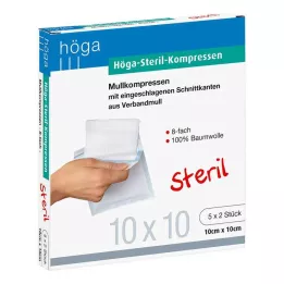 HÖGA-KOMPRESSEN 10x10 cm steril 8x, 5X2 db