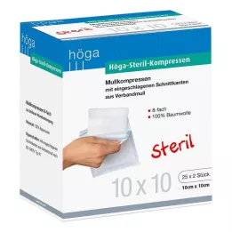 HÖGA-KOMPRESSEN 10x10 cm steril 8x, 25X2 db