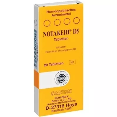 NOTAKEHL D 5 tabletta, 20 db