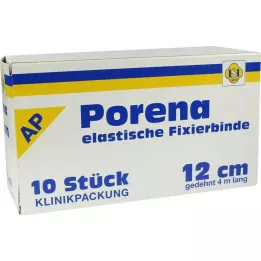 PORENA rugalmas gézkötés 12 cm, fehér, cellux nélkül, 10 db