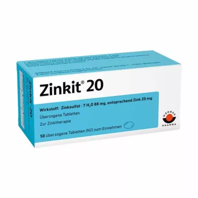ZINKIT 20 bevont tabletta, 50 db