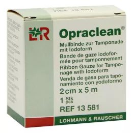 OPRACLEAN Gézkötés tamponhoz jodoformmal 2 cm x 5 m, 1 db