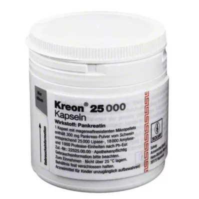 KREON 25 000 kemény kupak bélsavval bevont tablettával, 100 db