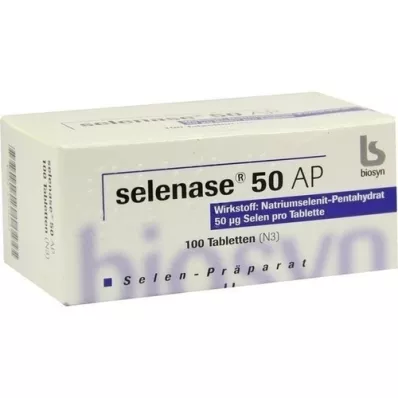 SELENASE 50 AP tabletta, 100 db