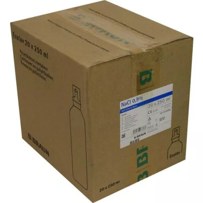 Sóoldat 0,9% B.Braun SPÜLLÖSUNG Ecolav, 20X250 ml