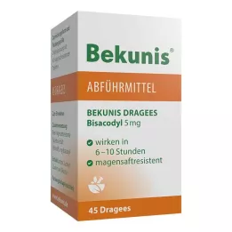 BEKUNIS Dragees Bisacodyl 5 mg bélsavmentes tabletta, 45 db