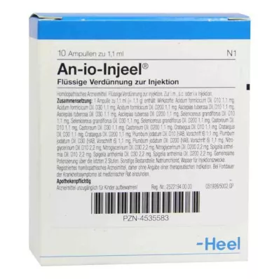 AN-IO Injeel ampullák, 10 db AN-IO Injeel ampullák, 10 db