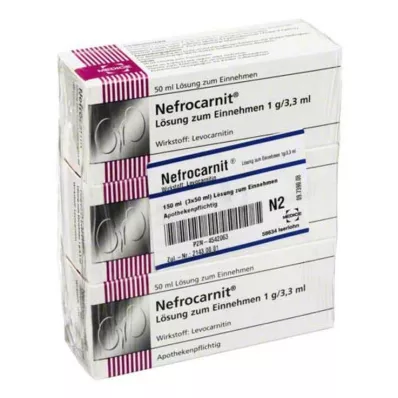 Nefrocarnit belsőleges oldat, 150 ml Nefrocarnit belsőleges oldat, 150 ml