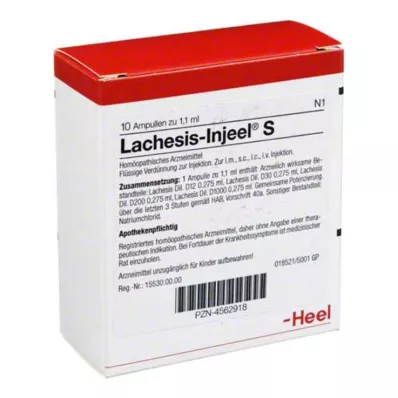 Lachesis Injeel S ampullák, 10 db
