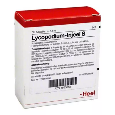 LYCOPODIUM INJEEL S Ampullák, 10 db