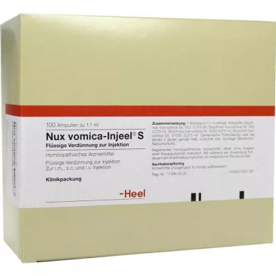 NUX VOMICA INJEEL S Ampullák, 100 db NUX VOMICA INJEEL S Ampullák, 100 db