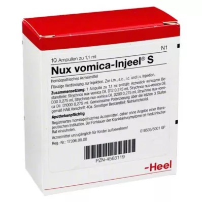 NUX VOMICA INJEEL S Ampullák, 10 db NUX VOMICA INJEEL S Ampullák, 10 db