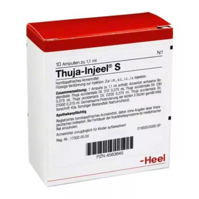 THUJA INJEEL S Ampullák, 10 db THUJA INJEEL S Ampullák, 10 db