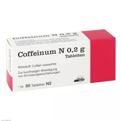 COFFEINUM N 0,2 g-os tabletta, 50 db COFFEINUM N 0,2 g-os tabletta, 50 db