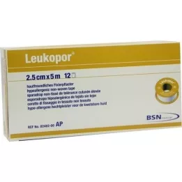 LEUKOPOR 2,5 cmx5 m, 12 db