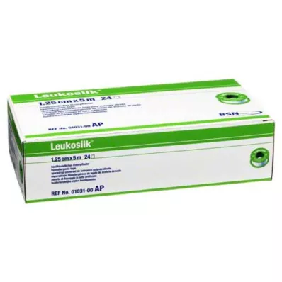 LEUKOSILK 1,25 cmx5 m, 24 db LEUKOSILK 1,25 cmx5 m, 24 db