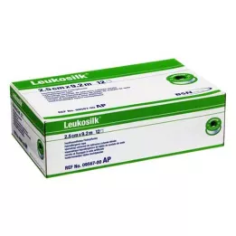 LEUKOSILK 2,5 cmx9,2 m, 12 db
