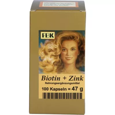 BIOTIN PLUS Cink hajkapszula, 100 kapszula