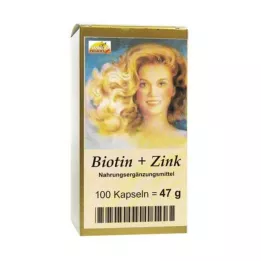 BIOTIN PLUS Cink hajkapszula, 100 kapszula