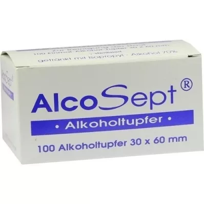 ALKOHOLTUPFER Alcosept, 100 db
