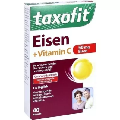 TAXOFIT Vas+C-vitamin lágy kapszula, 40 kapszula