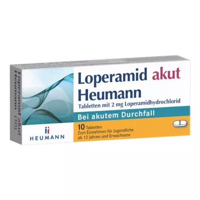 LOPERAMID akut Heumann tabletta, 10 db LOPERAMID akut Heumann tabletta, 10 db